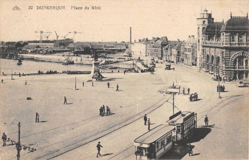 Carte postale ancienne Dunkerque - Place Du Mink à Dunkerque