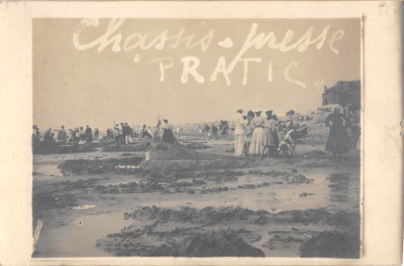 Carte postale ancienne Trouville - Certainement - Carte Photo - Chassis Pratic