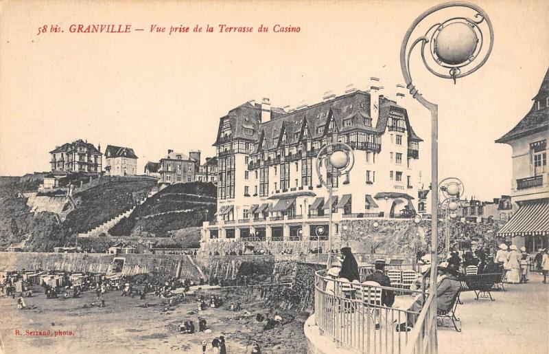 Carte postale ancienne Granville - Vue Prise De La Terrase Du Casino à Granville