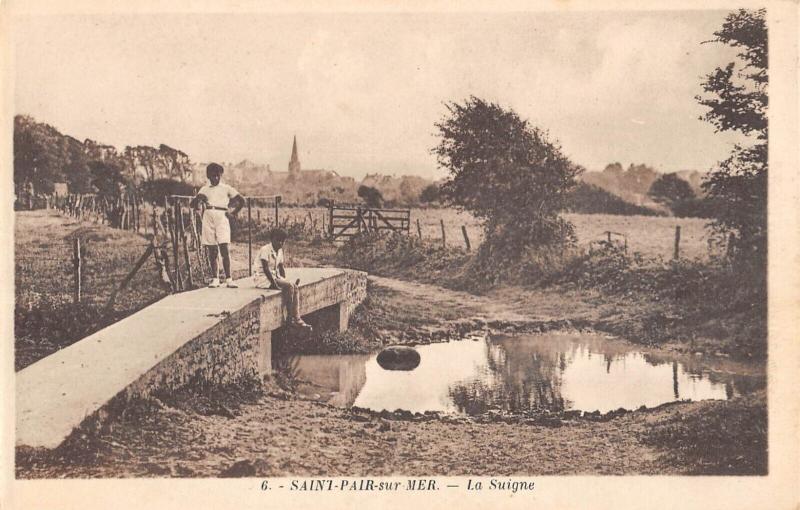 Carte postale ancienne Saint Pair Sur Mer - La Suigne à Saint-Pair-sur-Mer