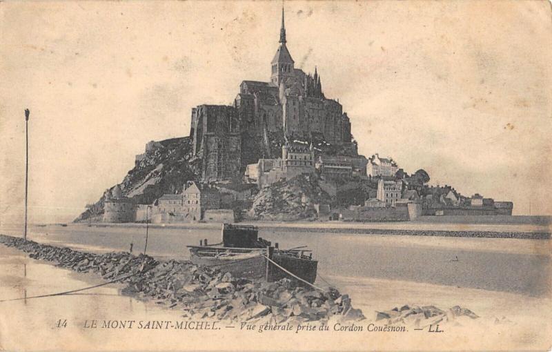 Carte postale ancienne Le Mont Saint Michel - Vue Generale Prise Du Cordon Couesnon au Mont-Saint-Michel
