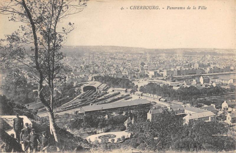 Carte postale ancienne Cherbourg - Panorama De La Ville