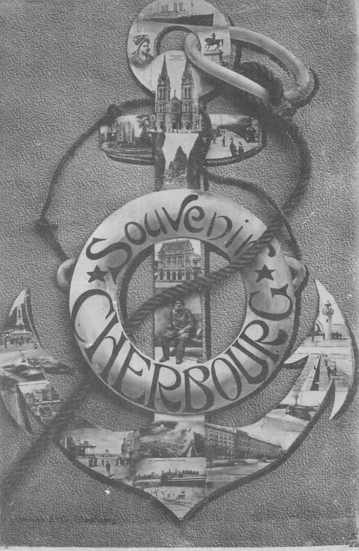 Carte postale ancienne Souvenir De Cherbourg