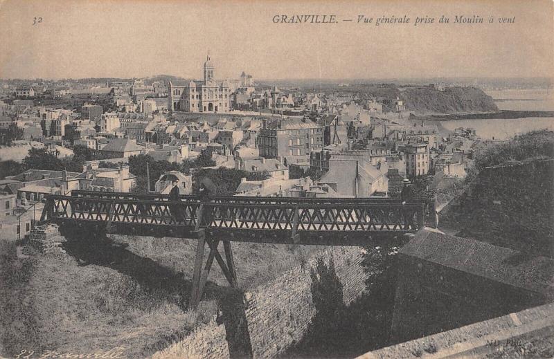 Carte postale ancienne Granville - Vue Generale Prise Du Moulin A Vent à Granville