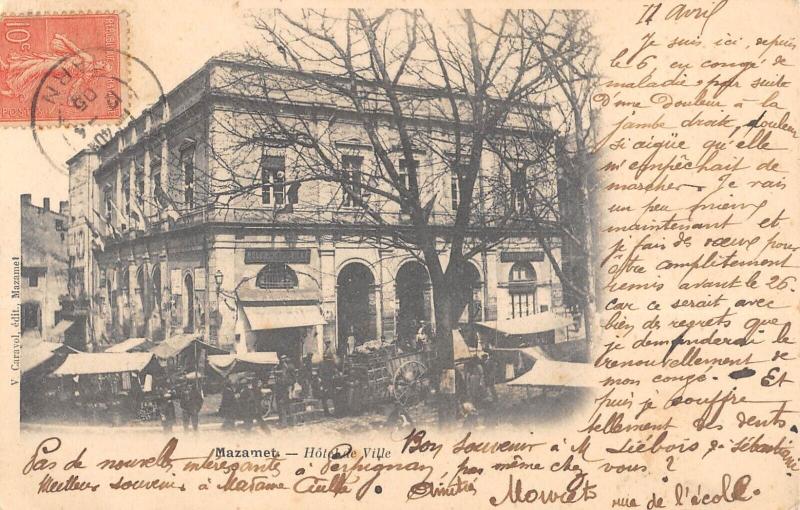 Carte postale ancienne Mazamet - Hotel De Ville à Mazamet