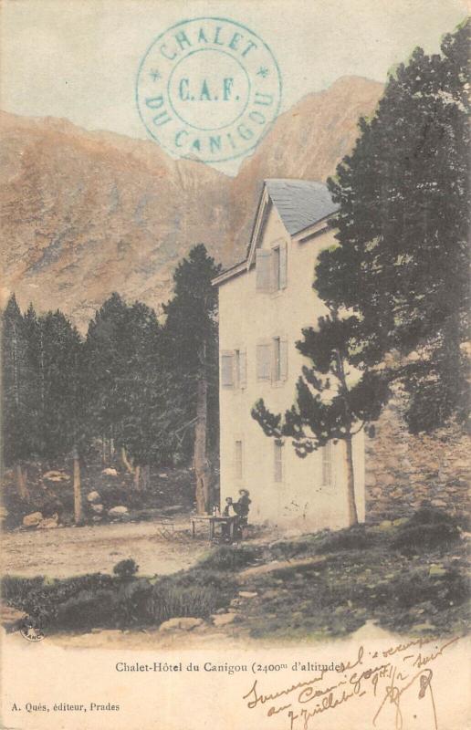 Carte postale ancienne Chalet Hotel Du Canigou