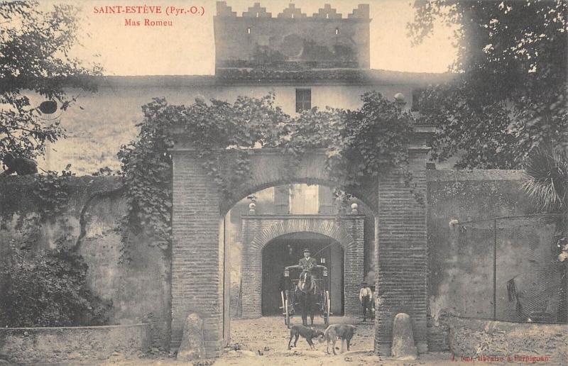 Carte postale ancienne Saint Esteve - Mas Romeu à Saint-Estève