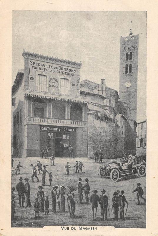 Carte postale ancienne Arles Sur Tech - Cantaloup Et Catala - Specialite De Bonbons Fourres à Arles-sur-Tech
