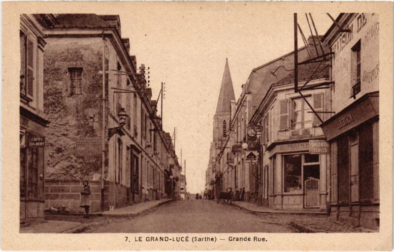 Carte postale ancienne Le Grand Luce Grande Rue