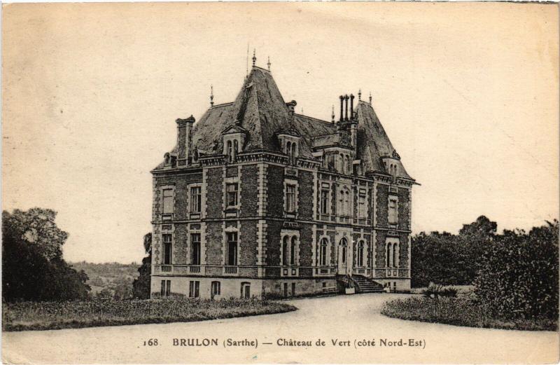 Carte postale ancienne Brulon Chateau de Vert