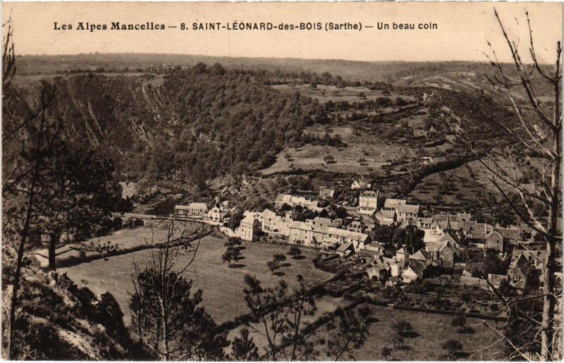 Carte postale ancienne St Leonard des Bois un beau coin