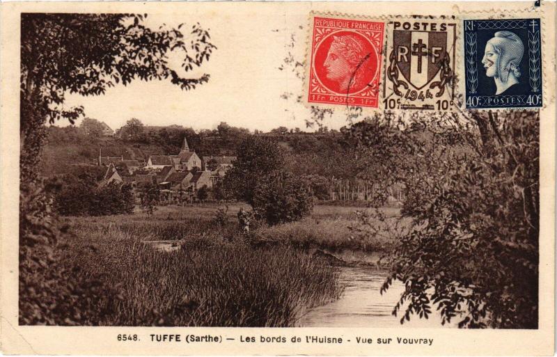 Carte postale ancienne Tuffe vue sur Vouvray