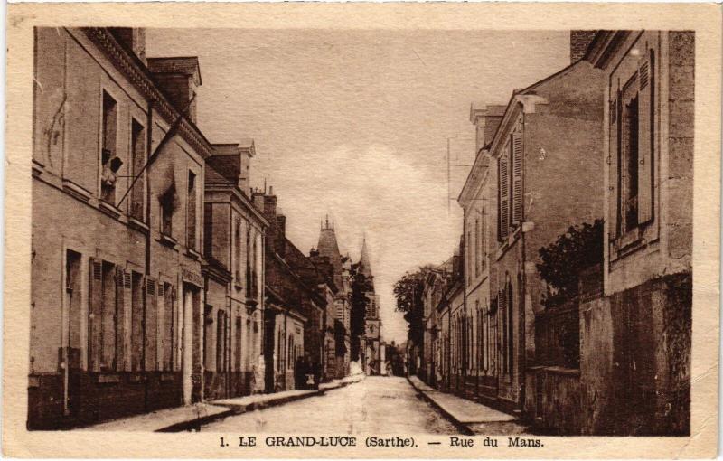 Carte postale ancienne Le Grand Luce Rue du Mans