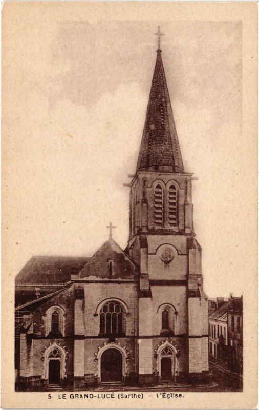 Carte postale ancienne Le Grand Luce Eglise