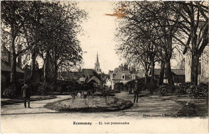 Carte postale ancienne Ecommoy 15. les promenades