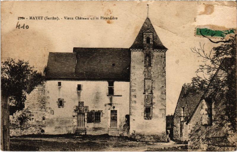 Carte postale ancienne Vieux Château de la Pivardière à Mayet