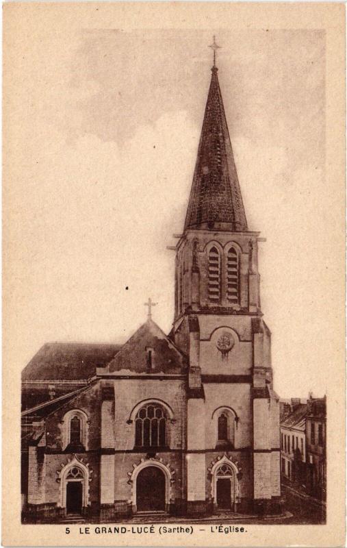 Carte postale ancienne Le Grand Luce Eglise