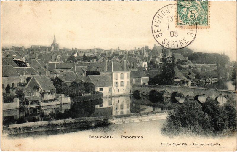 Carte postale ancienne Beaumont panorama
