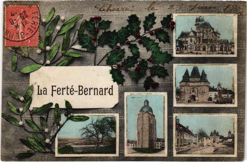 Carte postale ancienne La Ferte Bernard souvenir