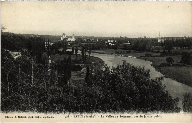 Carte postale ancienne Sable vallee de Solesmes à Solesmes