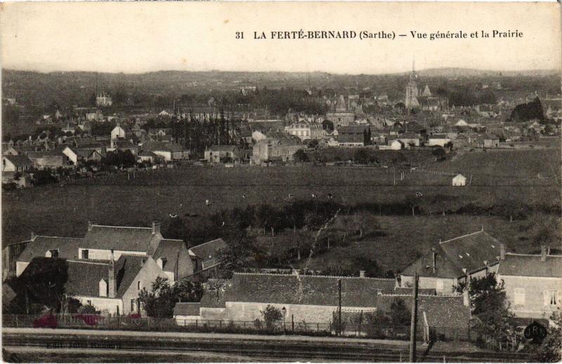 Carte postale ancienne La Ferte Bernard vue generale
