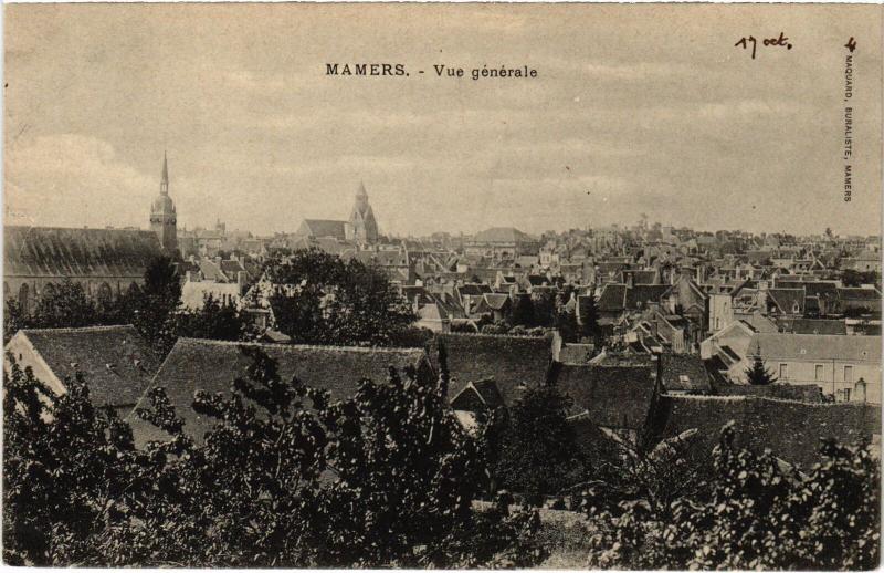 Carte postale ancienne Mamers vue generale à Mamers
