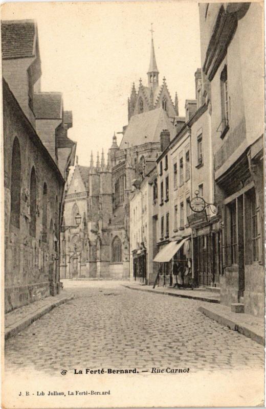 Carte postale ancienne La Ferte Bernard Rue Carnot