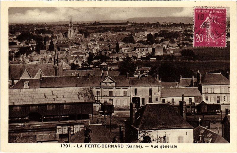 Carte postale ancienne La Ferte Bernard vue generale