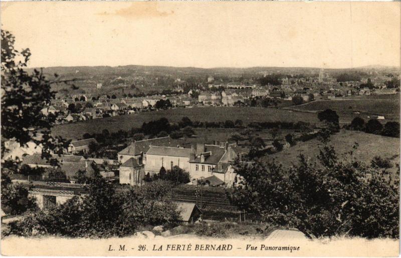 Carte postale ancienne La Ferte Bernard vue panoramique