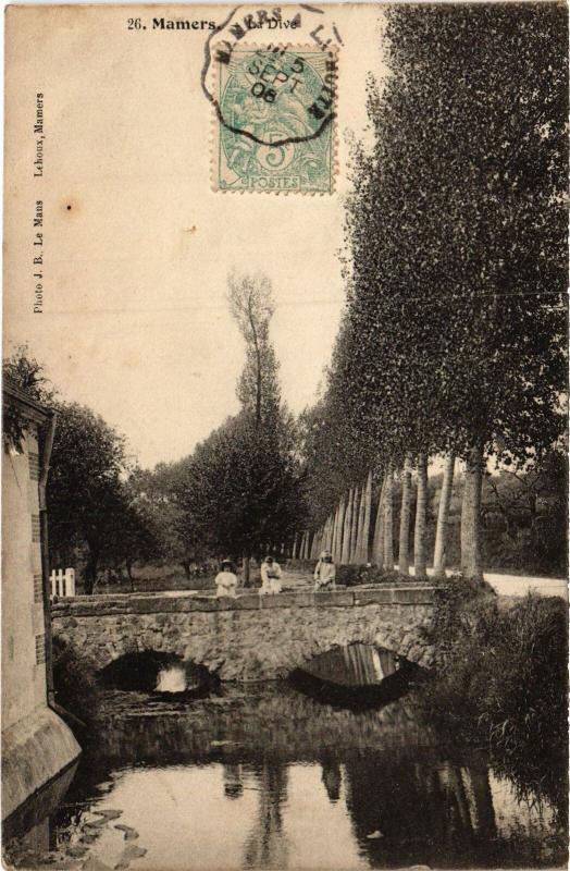 Carte postale ancienne Mamers la Dive à Mamers