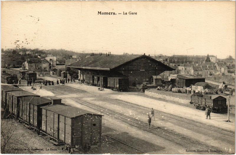 Carte postale ancienne Mamers la Gare à Mamers