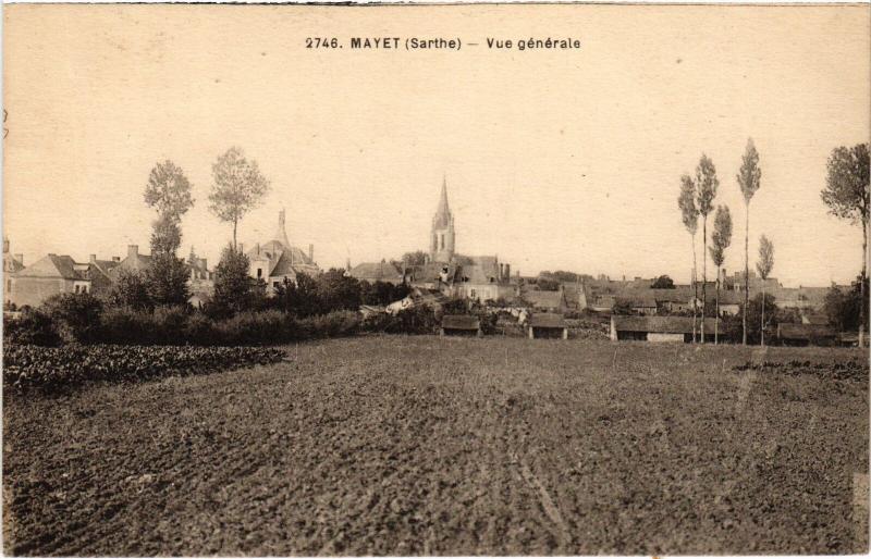 Carte postale ancienne Vue générale à Mayet
