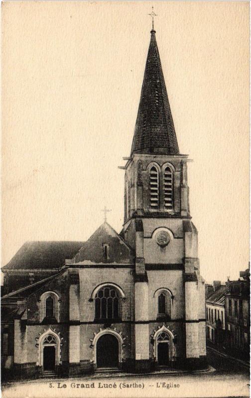 Carte postale ancienne Le Grand Luce Eglise