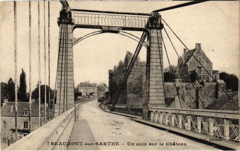 Carte postale ancienne Beaumont un coin sur le Chateau