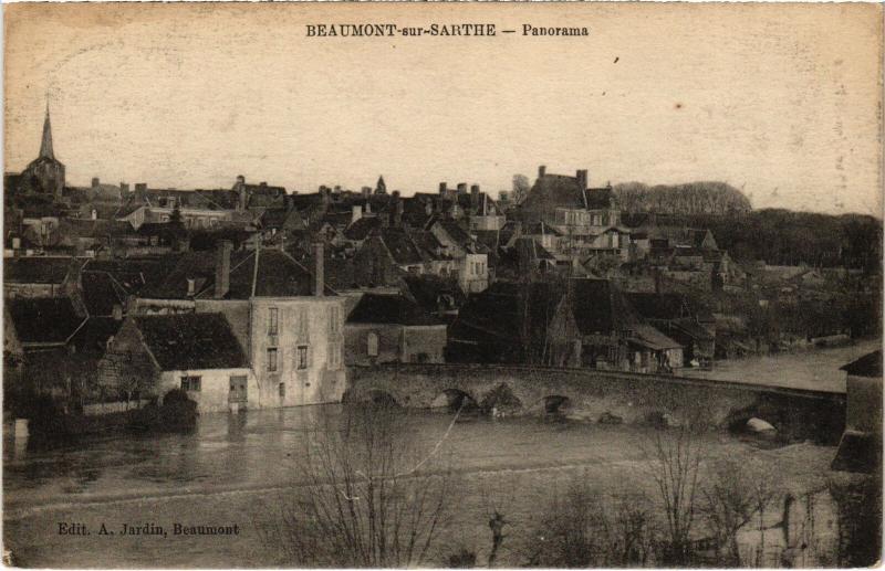 Carte postale ancienne Beaumont panorama