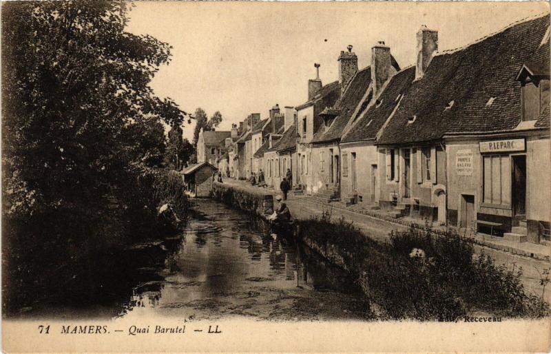 Carte postale ancienne Mamers Quai Barutel à Mamers
