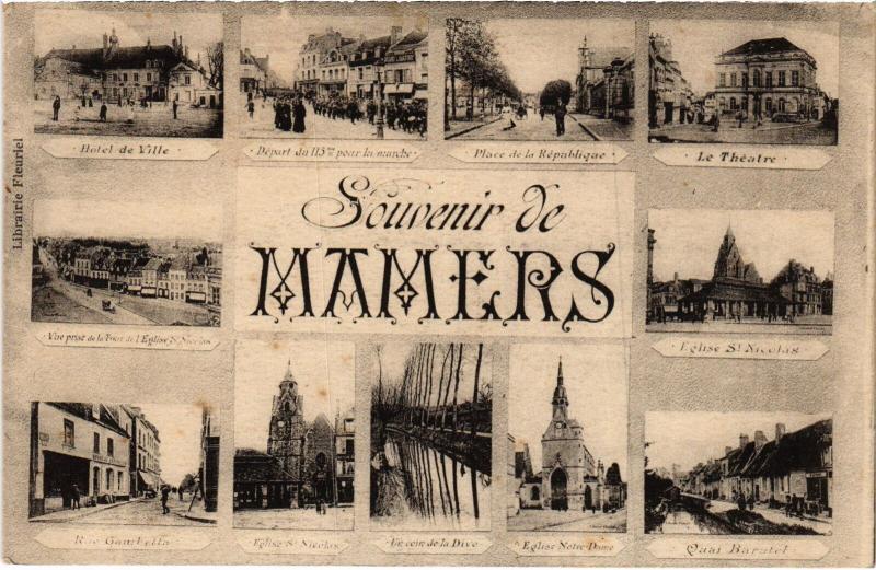 Carte postale ancienne Mamers souvenir à Mamers