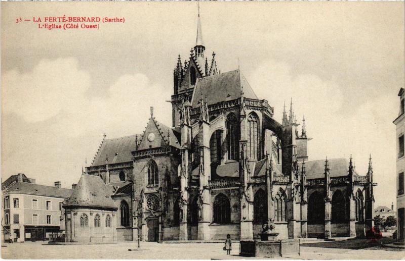 Carte postale ancienne La Ferte Bernard Eglise