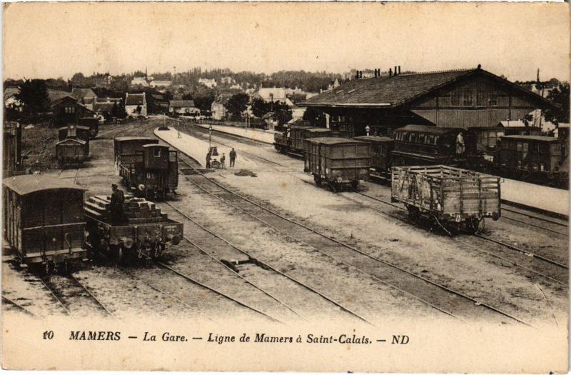 Carte postale ancienne Mamers la Gare à Mamers