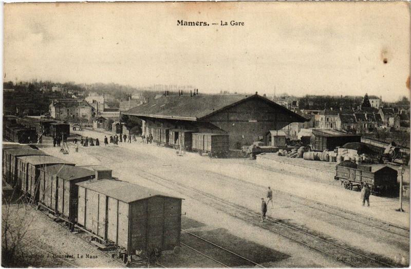 Carte postale ancienne Mamers la Gare à Mamers