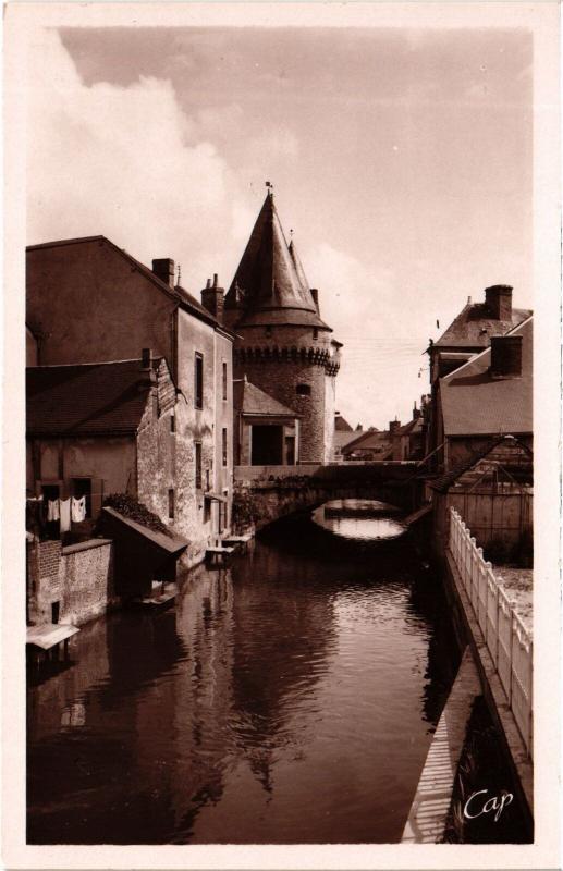 Carte postale ancienne La Ferte Bernard vue sur l'Huisne