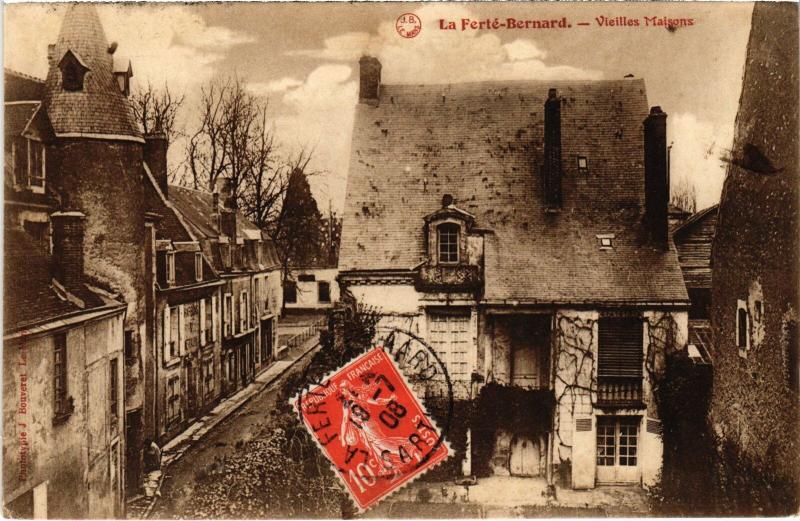 Carte postale ancienne La Ferte Bernard vieilles maisons