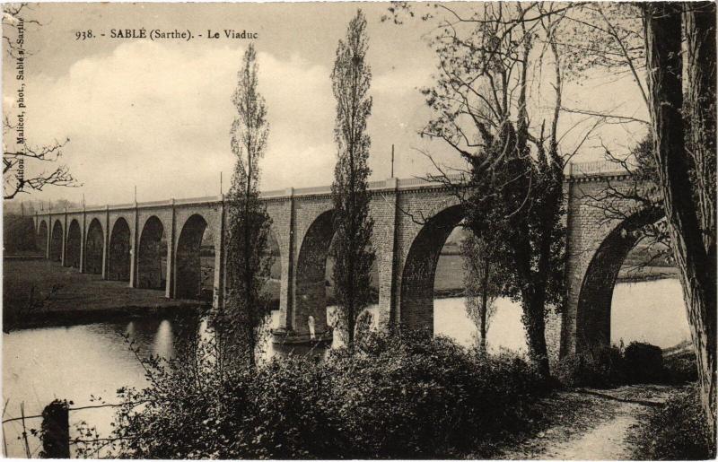 Carte postale ancienne Sable le Viaduc