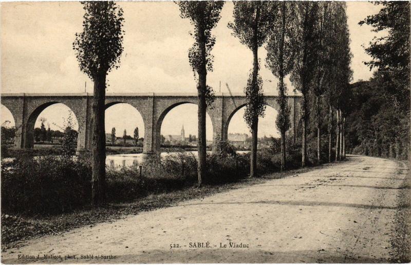 Carte postale ancienne Sable le Viaduc