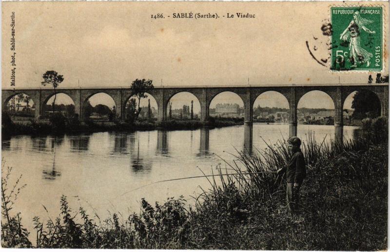 Carte postale ancienne Sable le Viaduc
