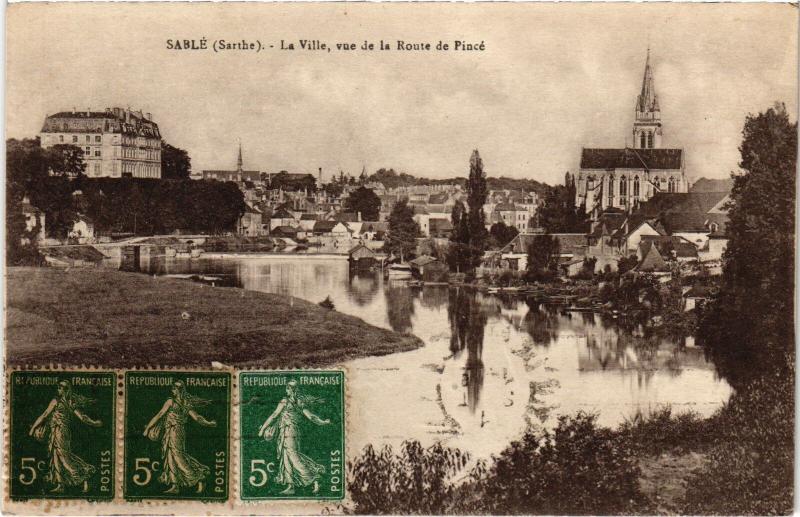 Carte postale ancienne Sable la ville