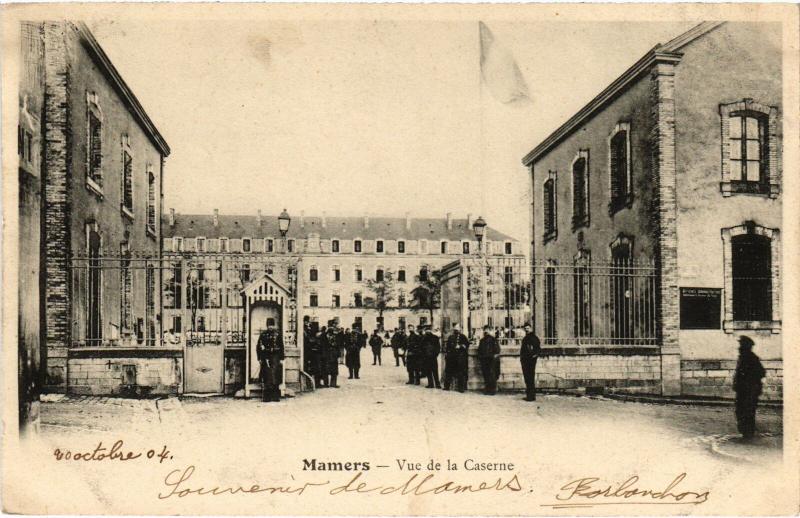 Carte postale ancienne Mamers vue de la Caserne à Mamers
