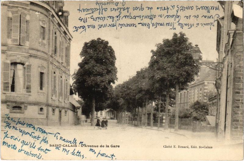 Carte postale ancienne St Calais Avenue de la Gare