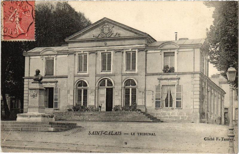 Carte postale ancienne St Calais le Tribunal