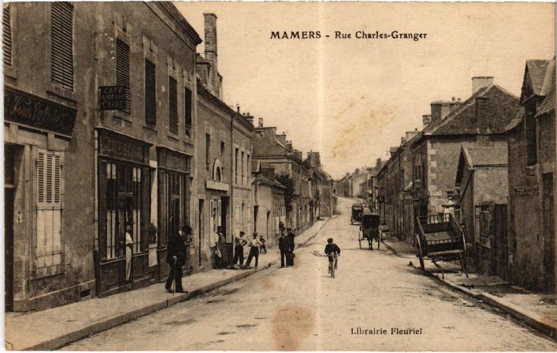 Carte postale ancienne Mamers Rue Charles Granger à Mamers